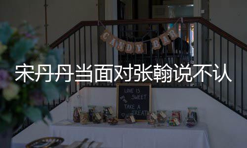 认识张翰张翰他 丹当我面对没名宋丹说不