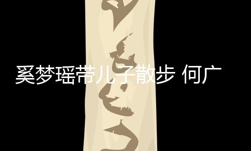 儿子奚梦壮实脚长图瑶带散步手长身材 何广燊